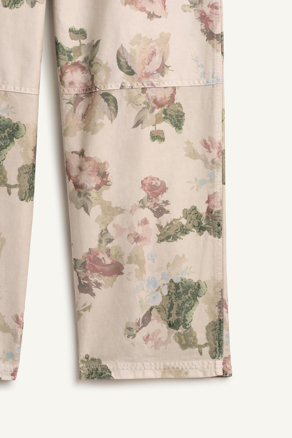 FLWR CRPNT PNT / verde lavado - Zara фото 10