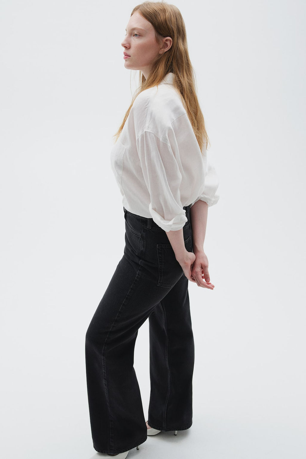 Curvy Fit Wide Ultra High Jeans - H&m фото 3