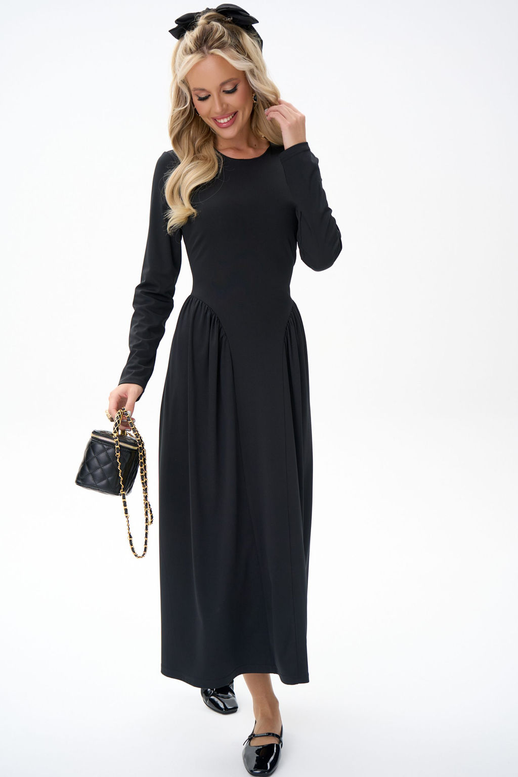 Платье Донна (чёрный) - Эльза фото 8