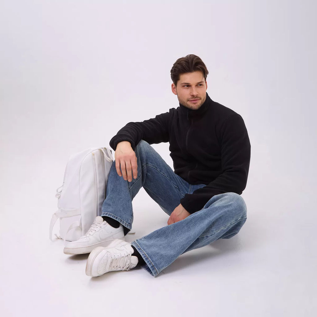 RODOS Толстовка на молнии мужская флис М-321 Синий  фото 36