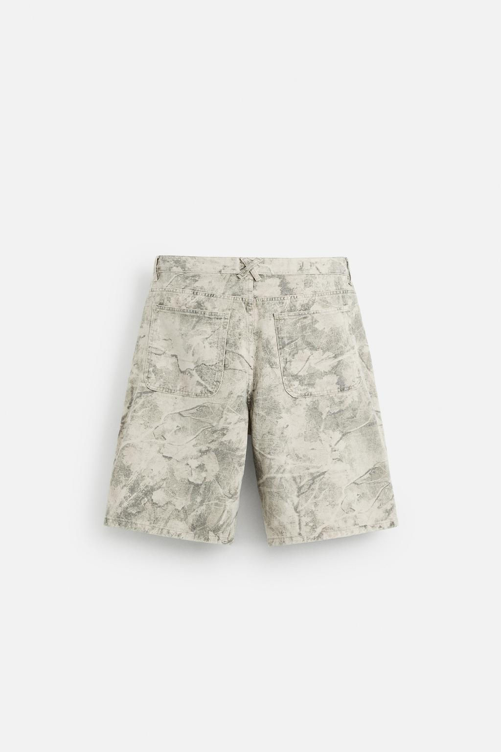 ABSTRACT PRINT RELAXED FIT BERMUDA SHORTS - Zara фото 7