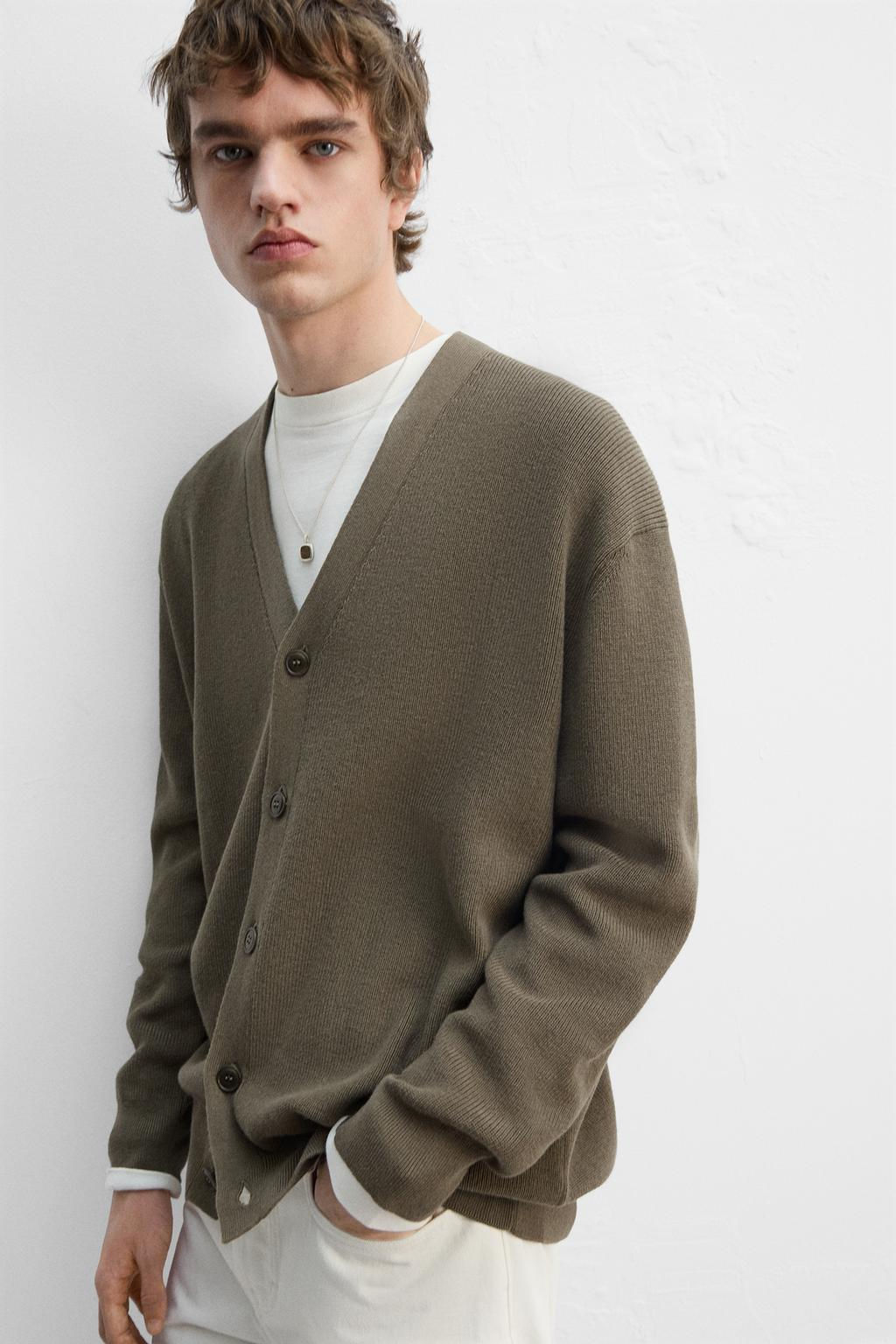 COTTON BLEND CARDIGAN - Zara фото 5