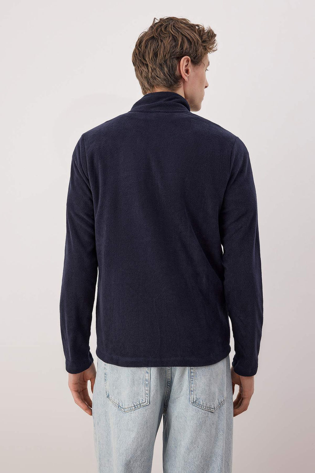 Lacivert Regular/Normal Kesim Fermuarl? Polar Sweatshirt TMNAW26SW00063 - Trendyolmilla фото 4