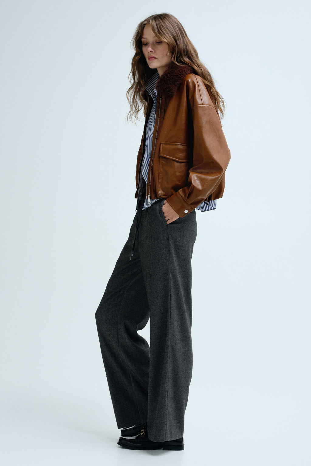 Pantal?n con cord?n de ajuste - H&m фото 3
