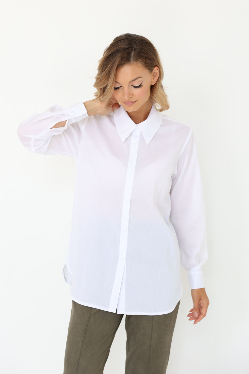 Рубашка с пуговицами по спинке - Looklikecat фото 4