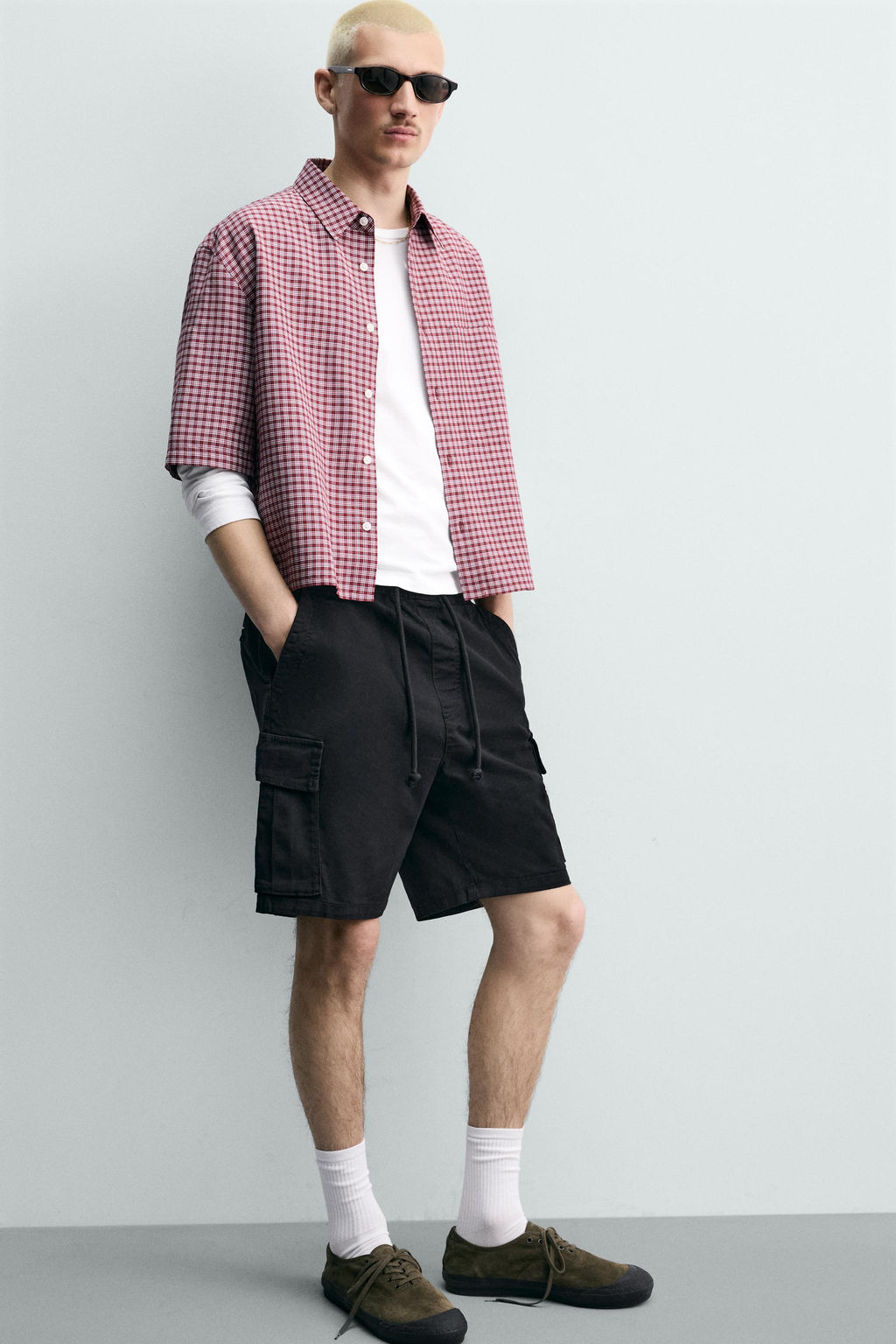 BERMUDA CARGO RELAXED FIT LAVADO / Negro - Zara фото 6