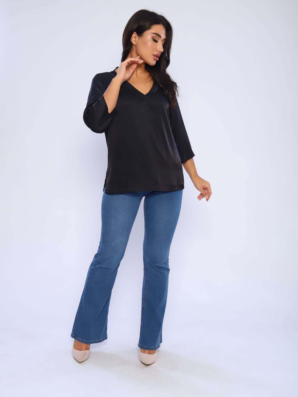 Блуза Ольга_О171/черный - Ihomelux фото 20