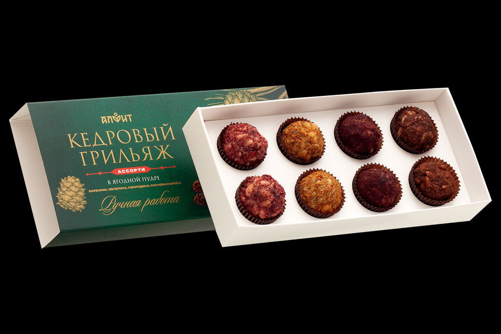 Ассорти НАБОР конфет ручной работы Любимый Алтай горький шоколад Алфит 7254  фото 15