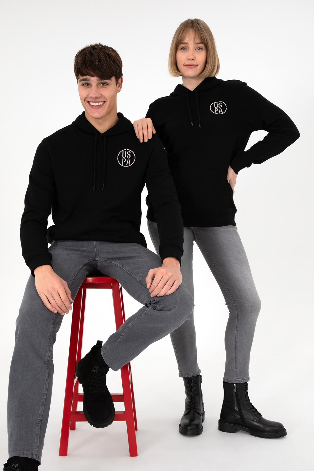 Мужской черный свитшот Неожиданная скидка в корзине - U.s. polo assn фото 2