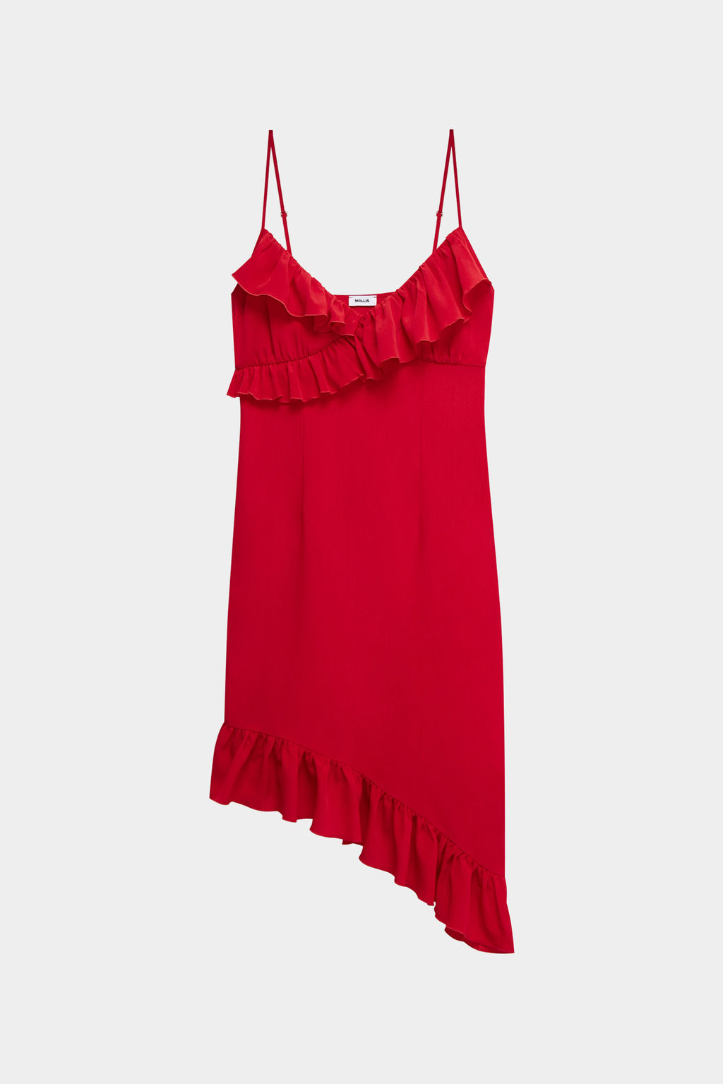 Платье из шифона c асимметричным низом - Mollis фото 5