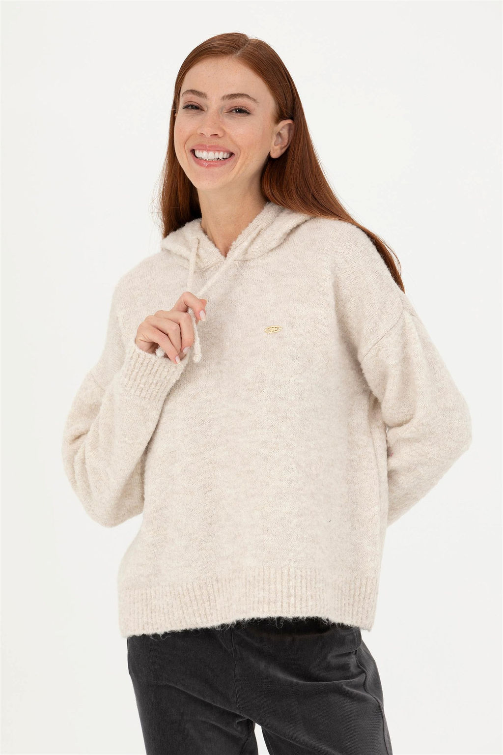 Женский кремовый свитер - U.s. polo assn фото 3