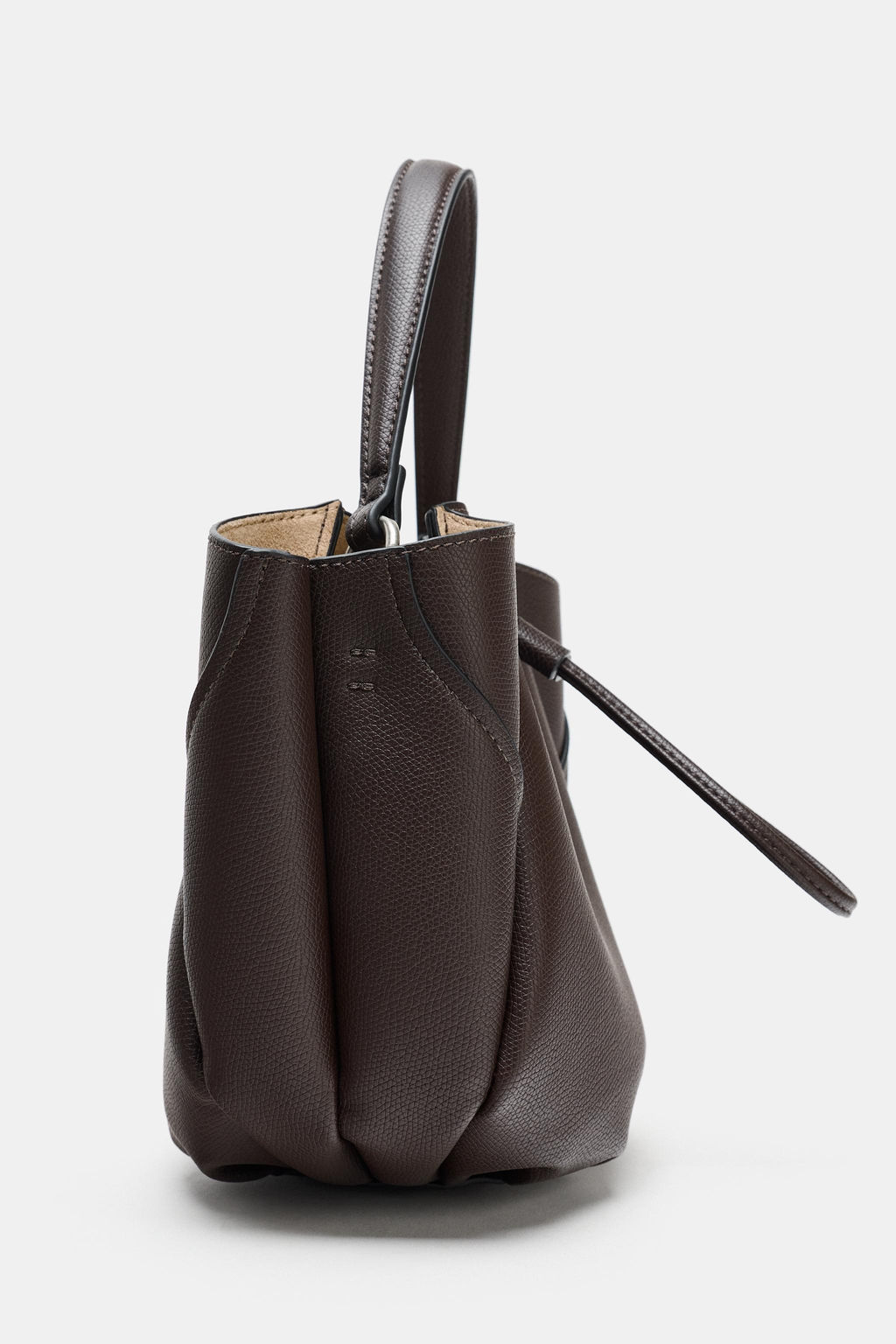 MINI BUCKET BAG WITH TOPSTITCHING - Zara фото 13