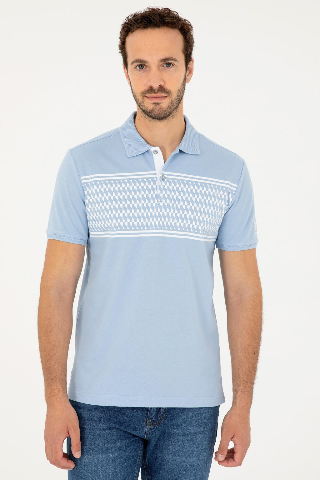 Мужская голубая футболка Неожиданная скидка в корзине - U.s. polo assn фото 10