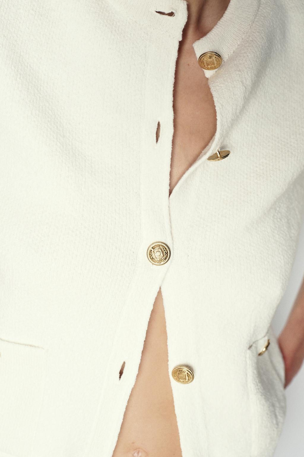 PLAIN KNIT CARDIGAN - Zara фото 10