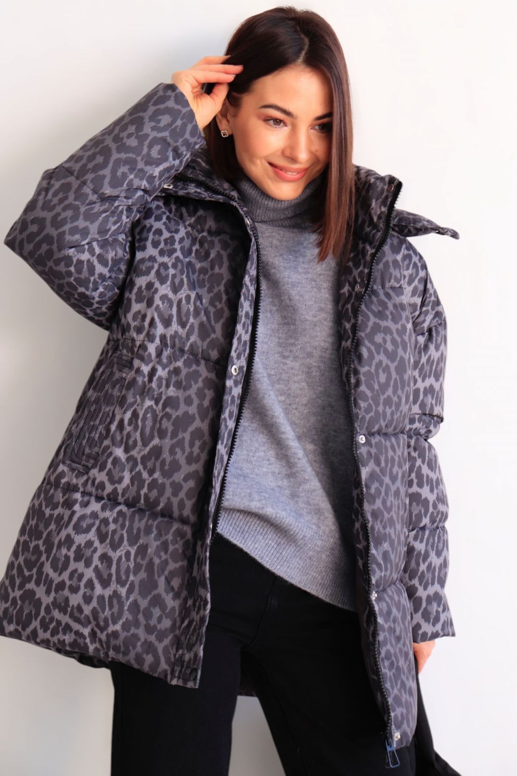 Martichelli Куртка зимняя с анималистичным принтом  фото 2