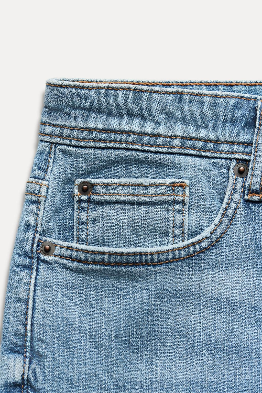 ZW COLLECTION RELAXED SLIM FIT MID-RISE JEANS - Zara фото 10