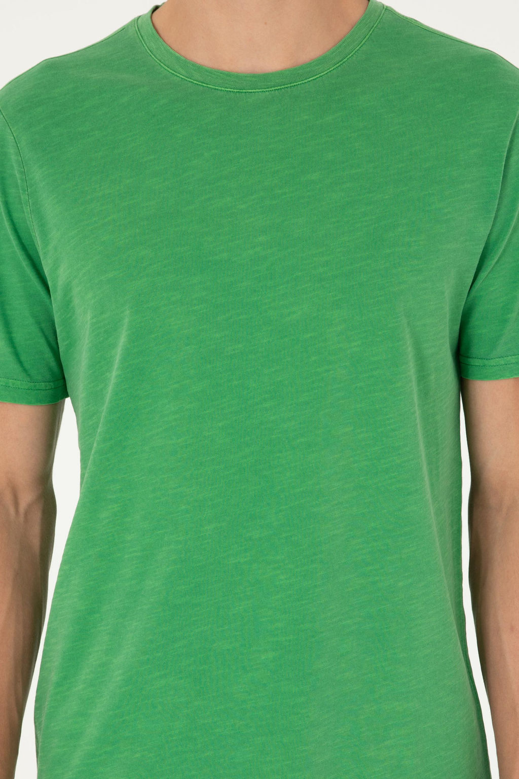 Мужская зеленая базовая футболка - U.s. polo assn фото 6