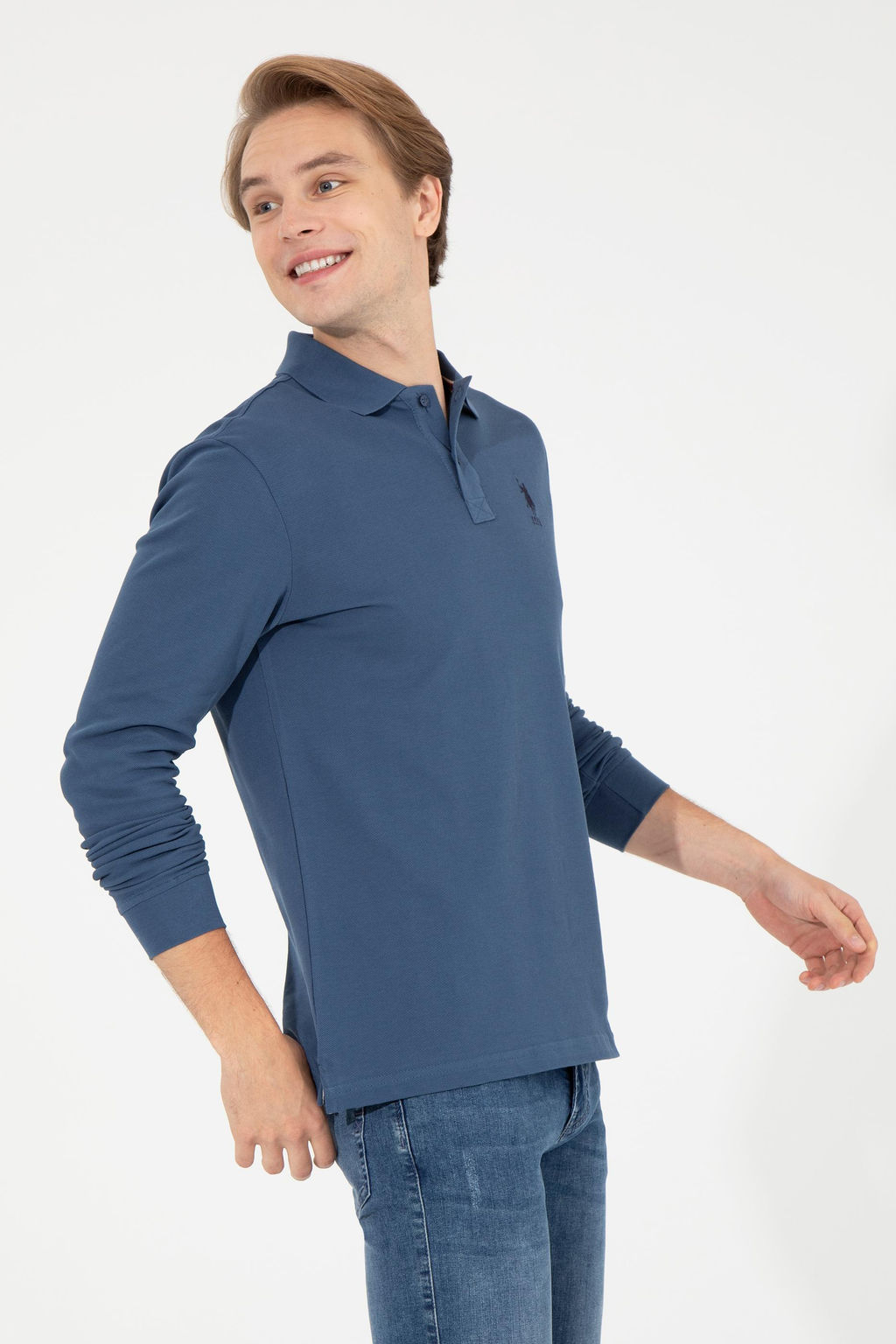 Мужская базовая толстовка индиго Неожиданная скидка в корзине - U.s. polo assn фото 4