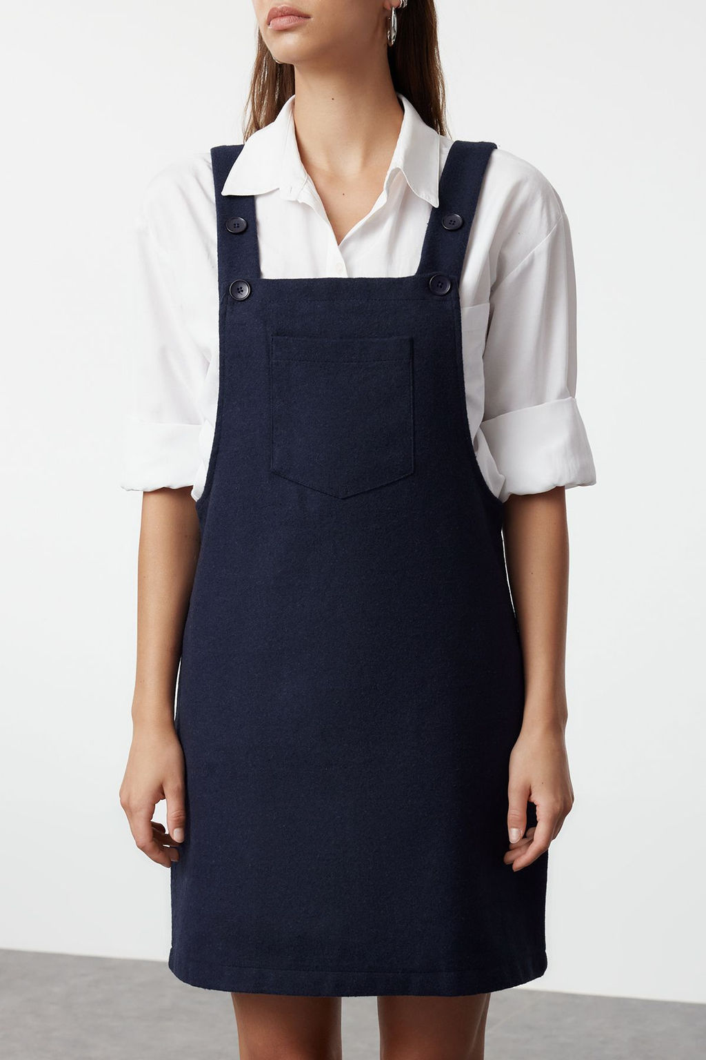 Indigo Mini Jile Dokuma Elbise TWOAW20EL2134