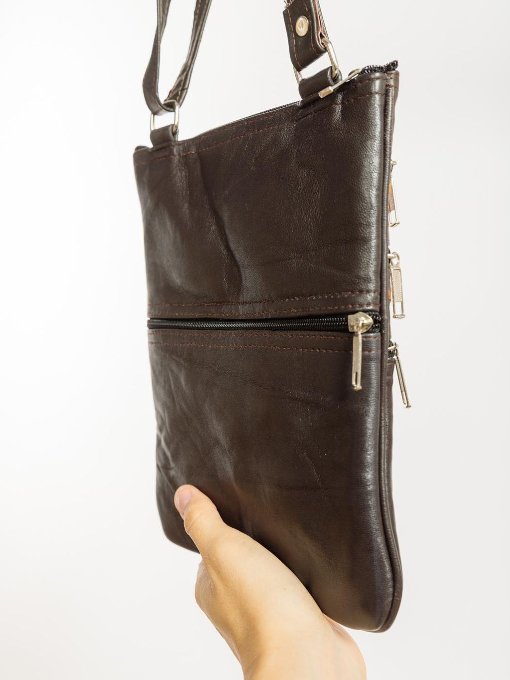 Сумка натуральная кожа через плечо №1114/52 - Ганг фото 4