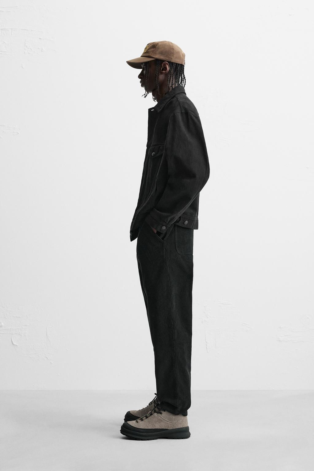 CARROT FIT CORDUROY TROUSERS - Zara фото 4