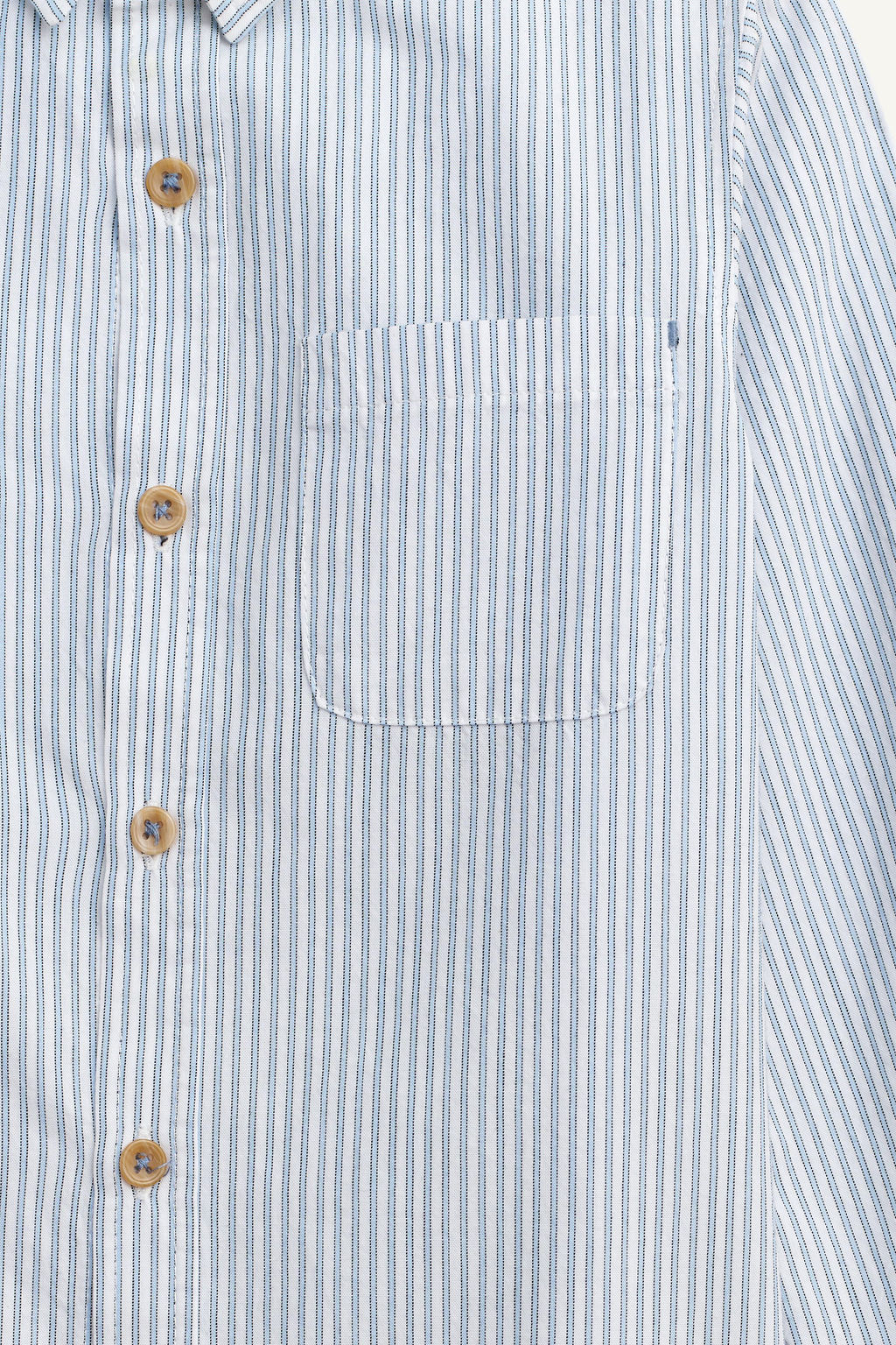LIMITED EDITION STRIPED SHIRT WITH POCKET - Zara фото 8