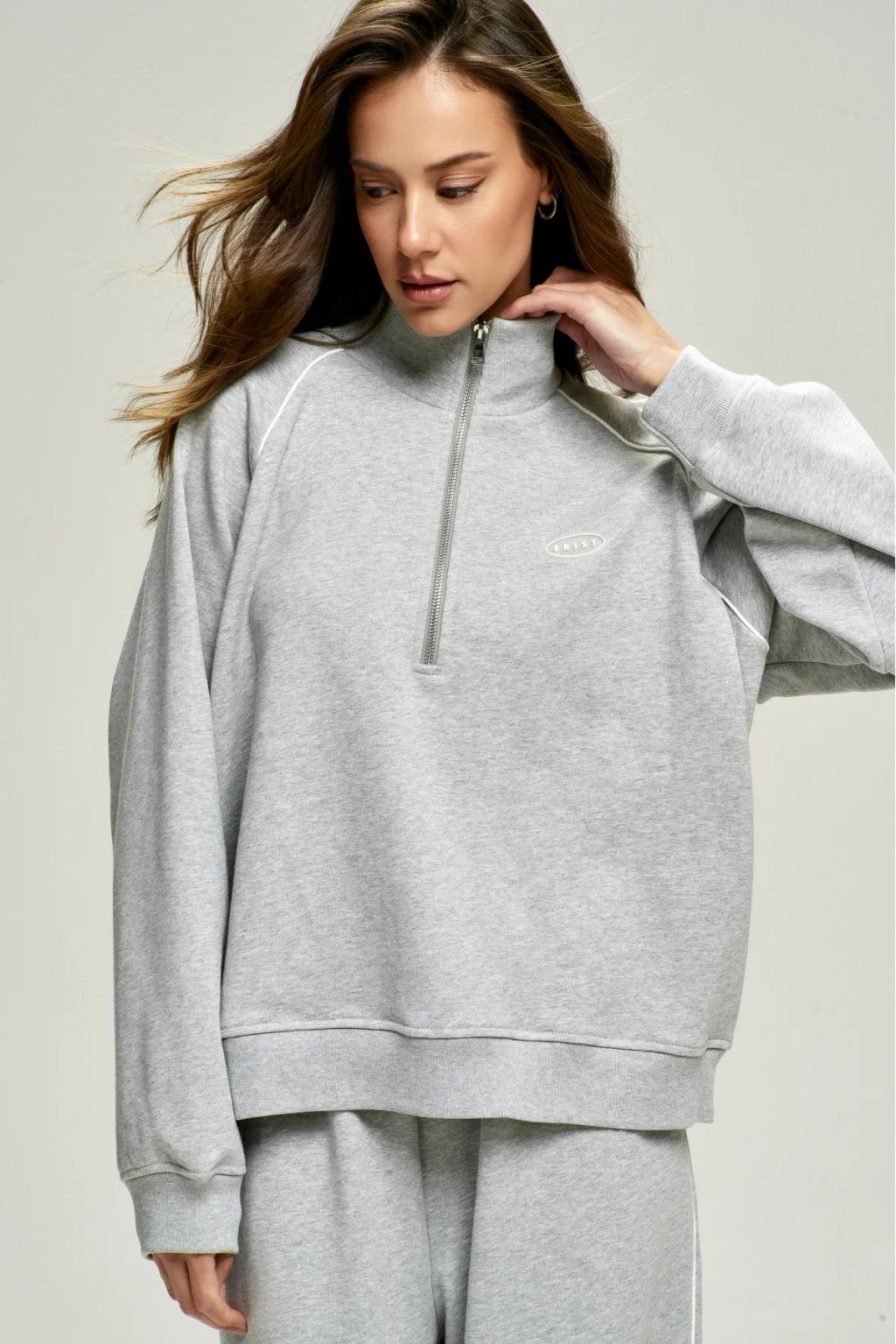 Анорак с кантом Grey Melange