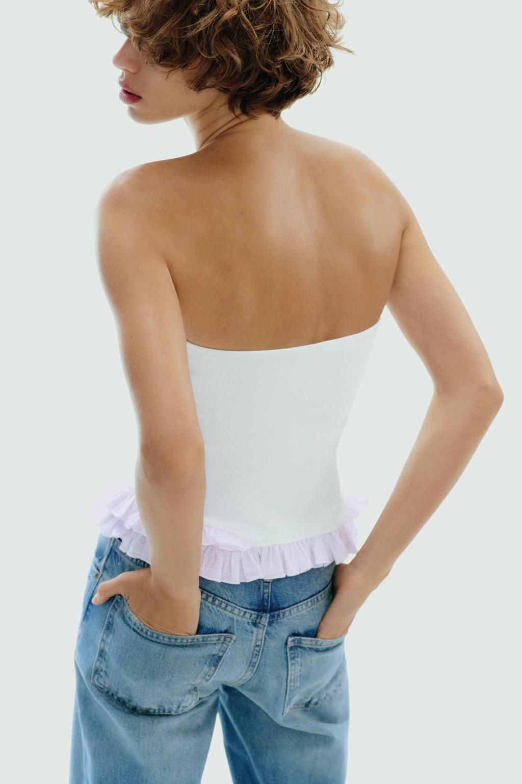 CONTRAST BANDEAU TOP - Zara фото 4