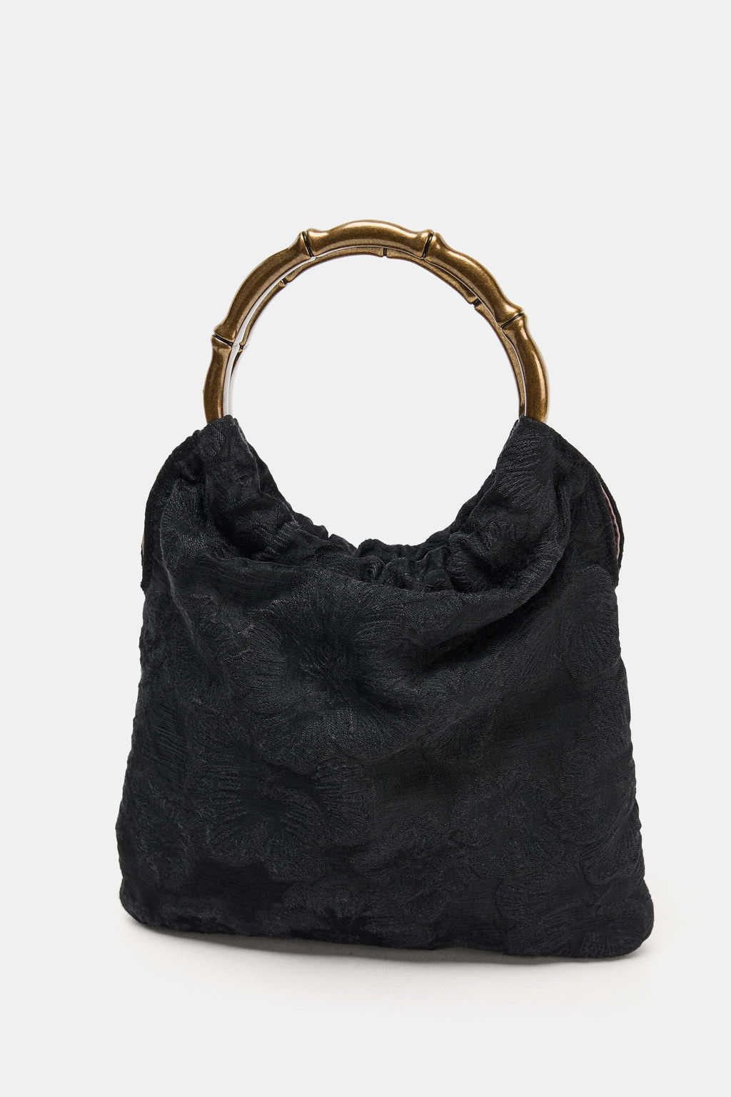 EMBROIDERED MINI BUCKET BAG - Zara фото 3