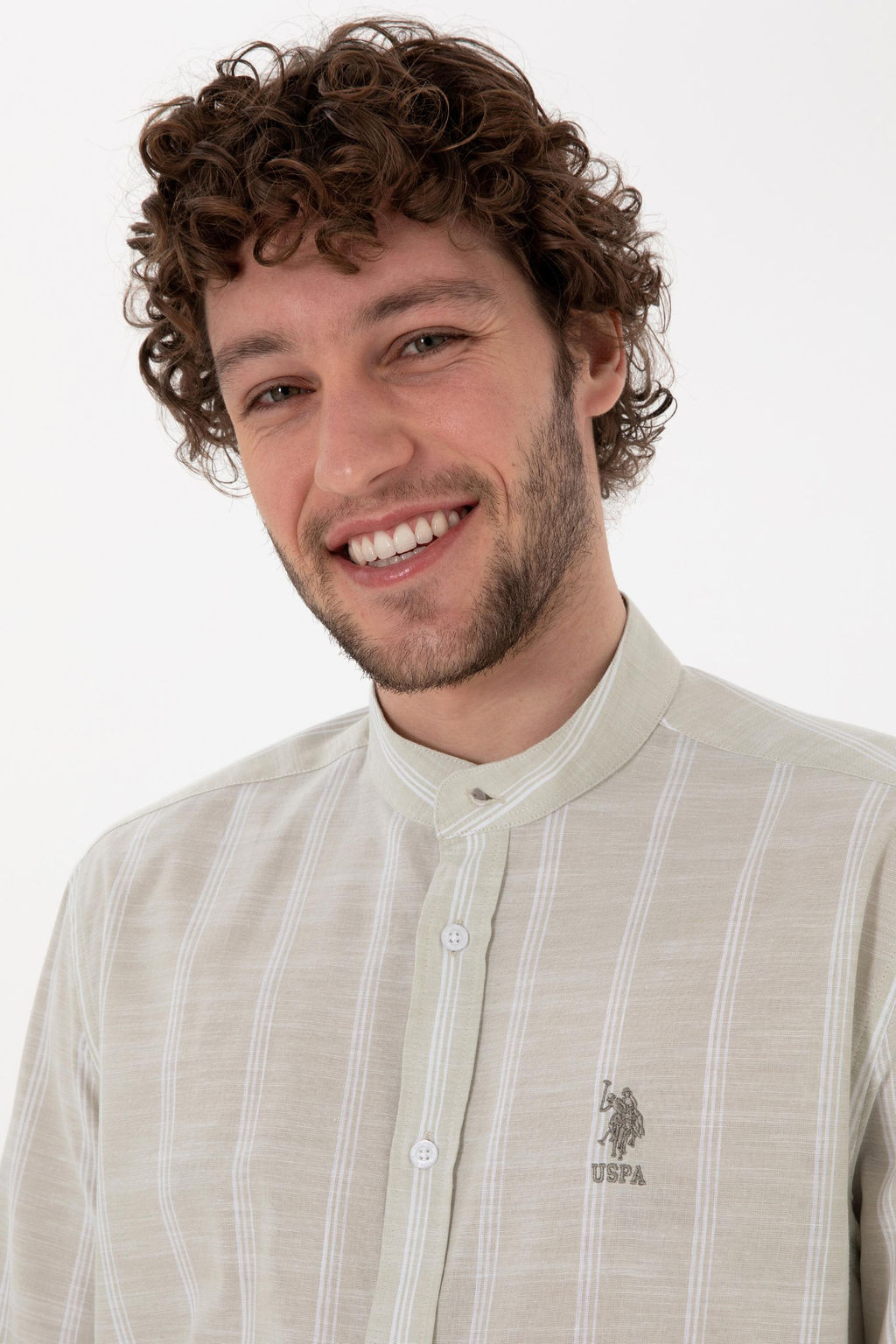 Erkek A__k Haki Uzun Kollu G_mlek Sepette S_rpriz _ndirim - U.s. polo assn фото 2