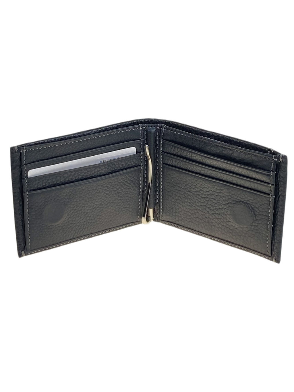 Портмоне мужское из натуральной кожи, цвет черный - Greta фото 2