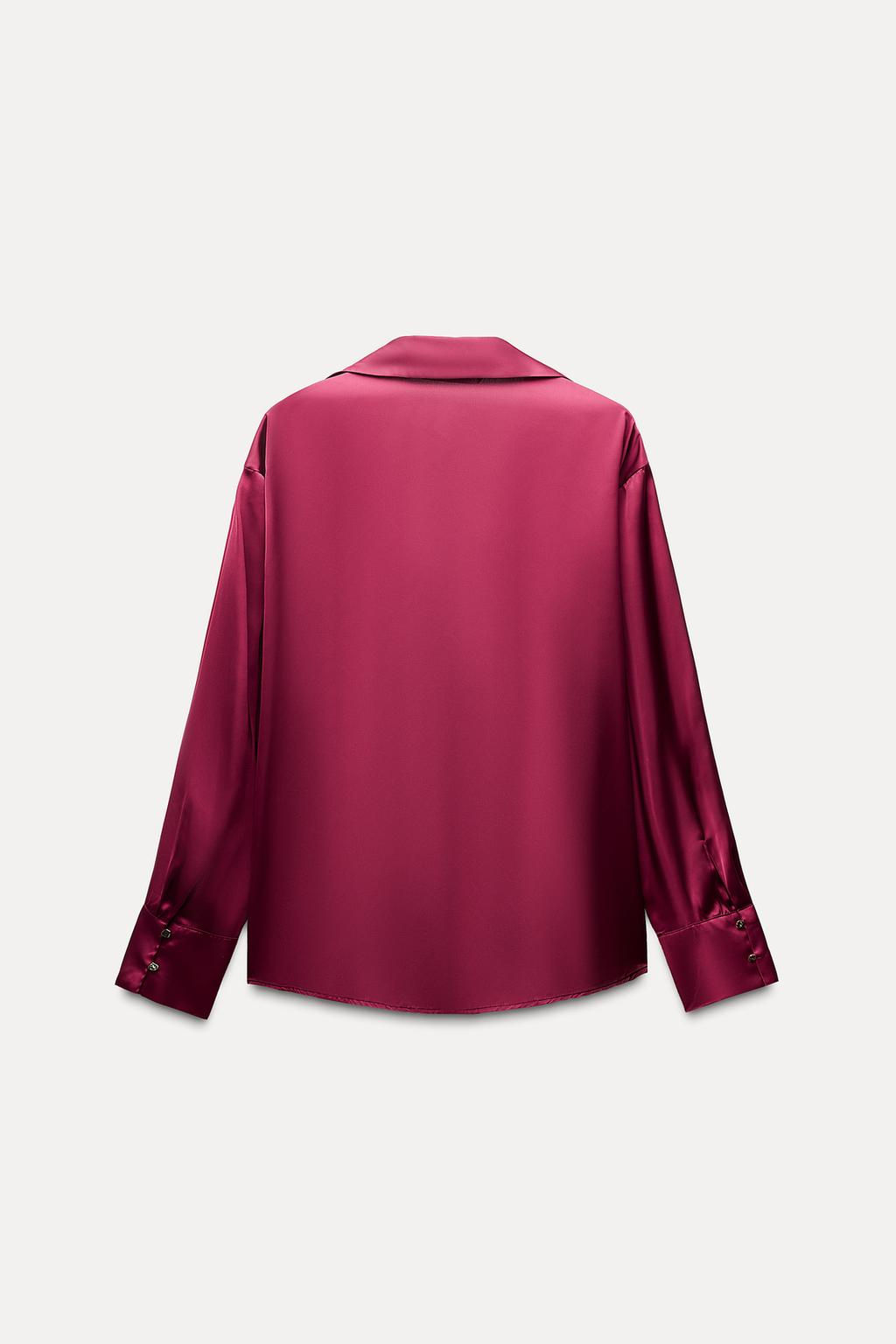 SATIN SHIRT - Zara фото 31