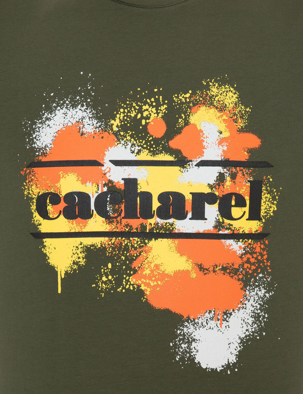 Приталенная футболка цвета хаки - Cacharel фото 6