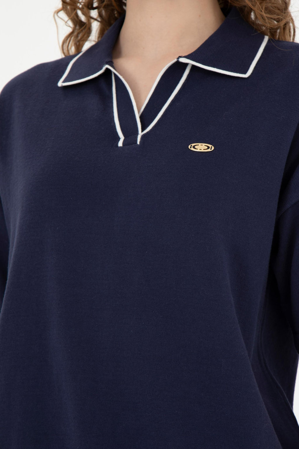 Женский темно-синий свитер - U.s. polo assn фото 14