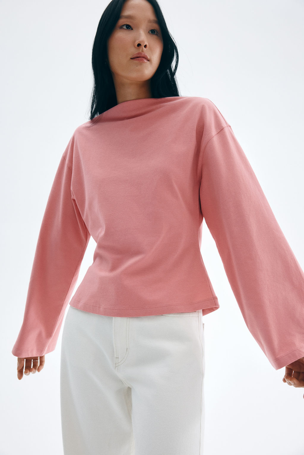 Top de algod?n con escote barco - H&m фото 4