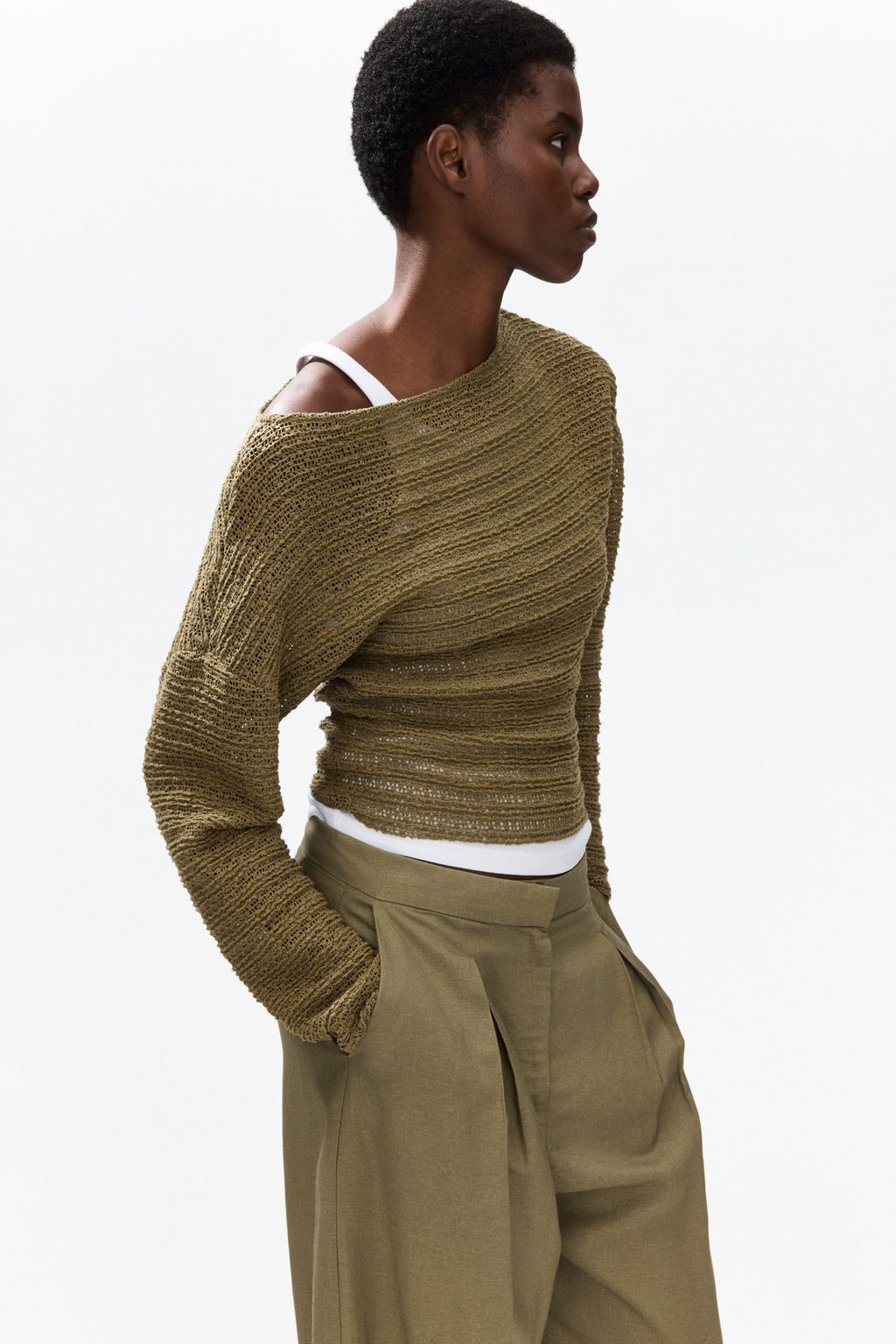 Top en punto con textura - H&m фото 5