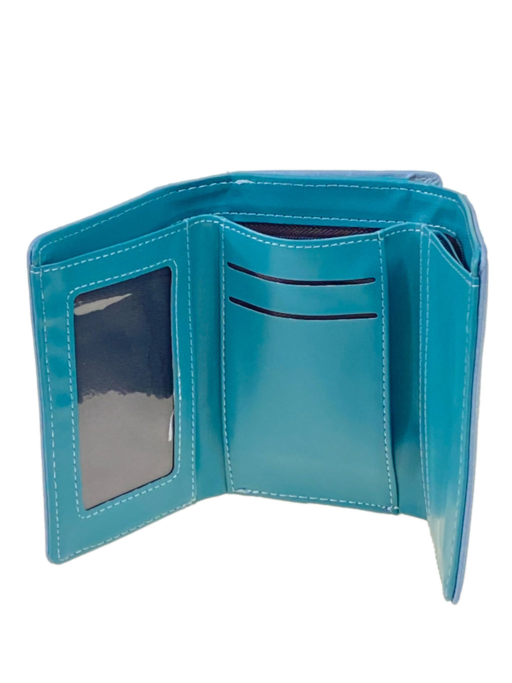 Женский кошелек с фермуаром из натуральной кожи, мультицвет - Greta фото 28