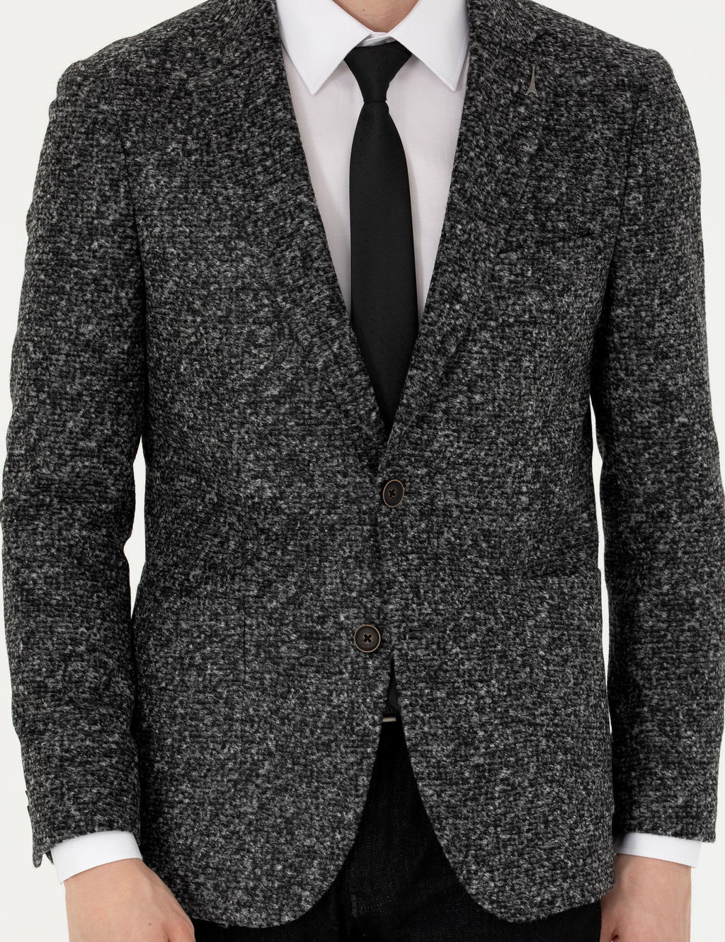 Куртка из смесовой шерсти дымчатого кроя Ex.Slim Fit - Cacharel фото 6