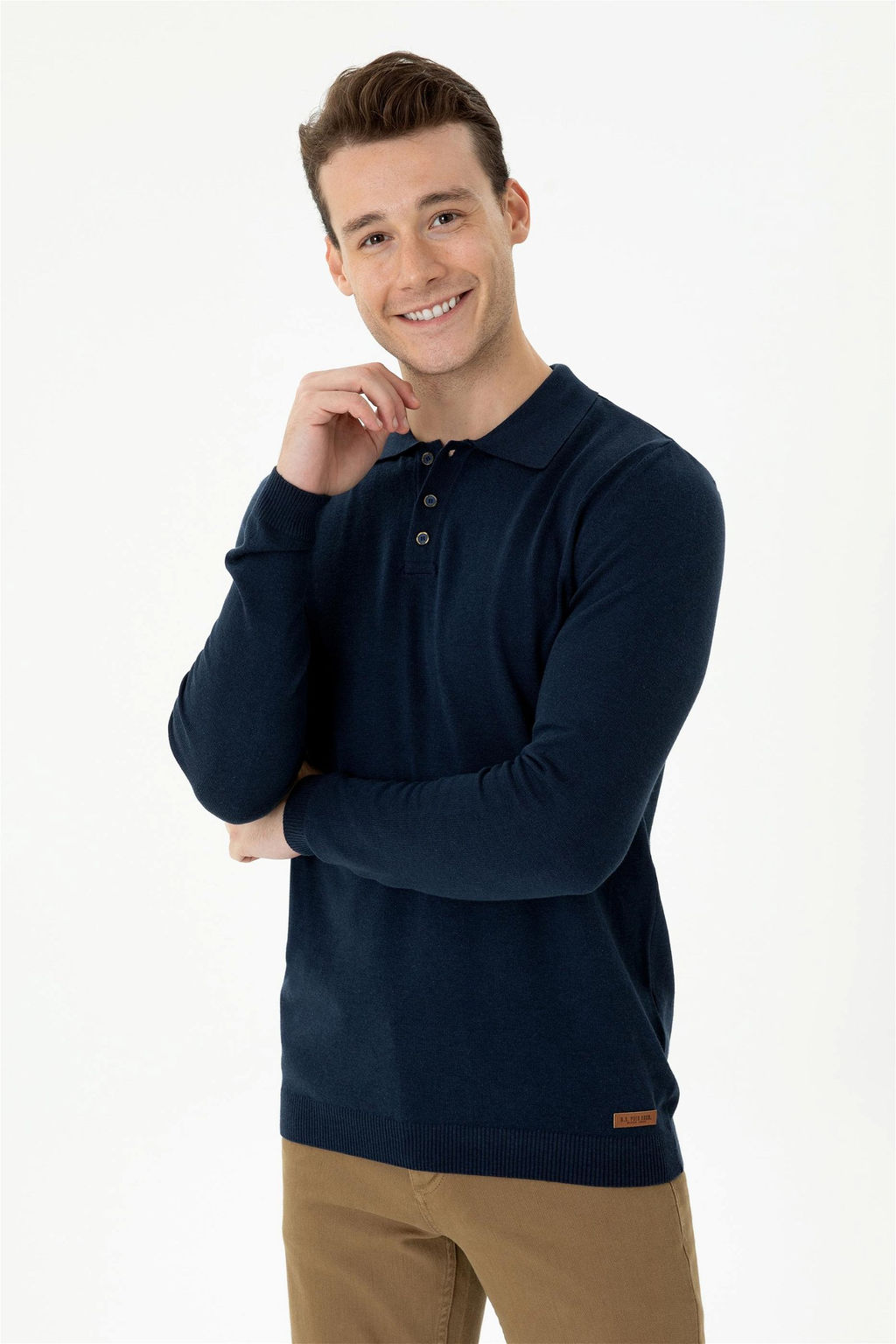 U. S. Polo Assn Мужской темно-синий свитер - U.s. polo assn фото 8