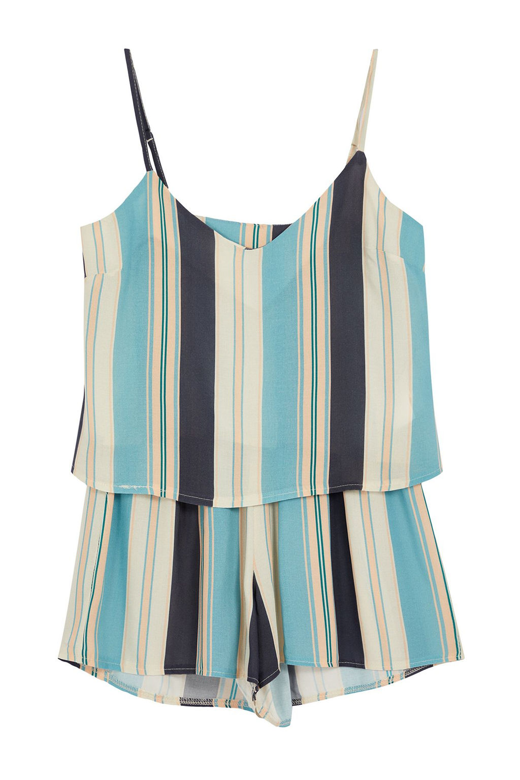 Trendyolmilla Pembe Cizgili Ip Ask?l? Viskon Sortlu Dokuma Pijama Tak?m? THMSS23PT00225 фото 15