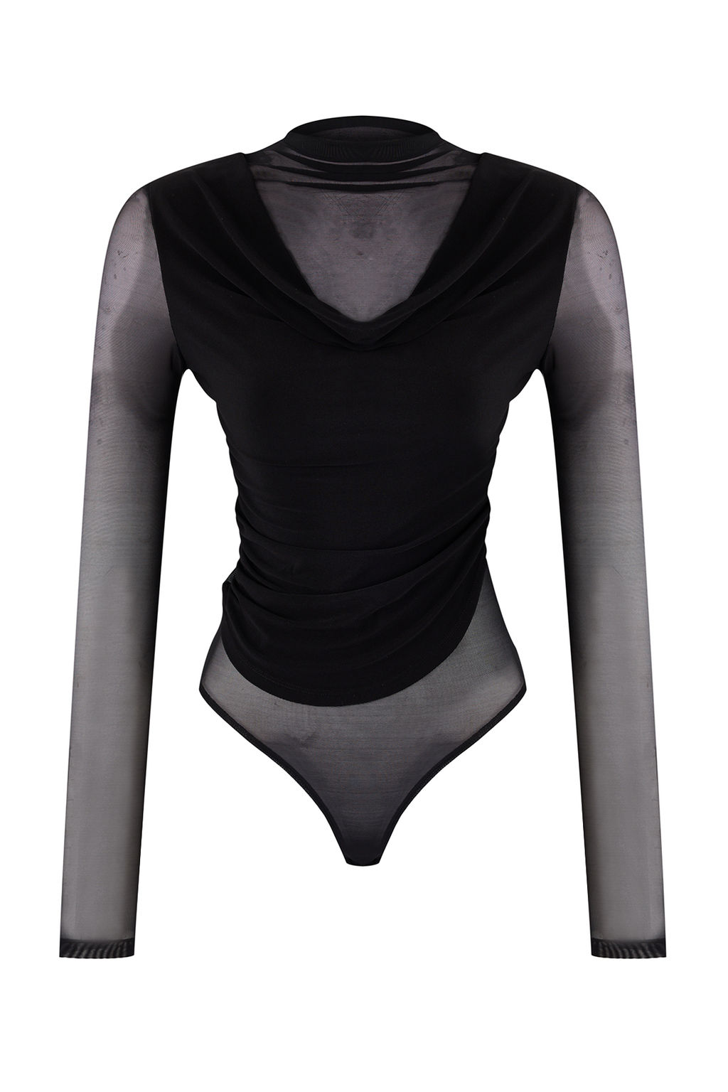 Siyah Tul Degaje Yaka Alttan C?tc?tl? Party Body TPRSS26BD00002 - Trendyolmilla фото 7