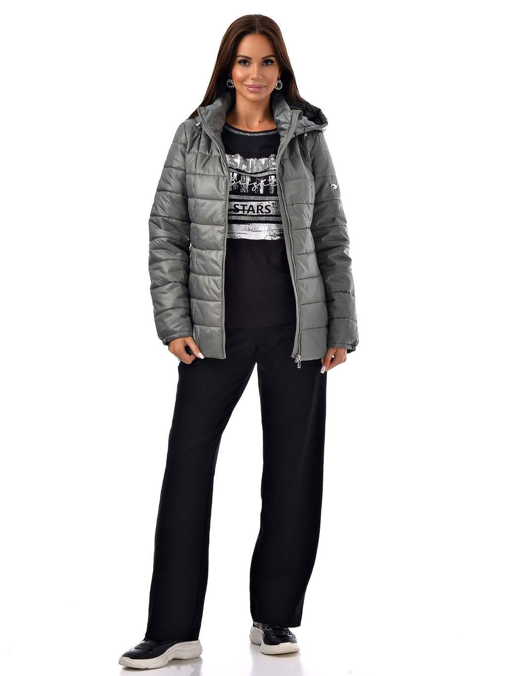 Куртка стеганная синтепон 150 , демисезон - А+б коллекция фото 2