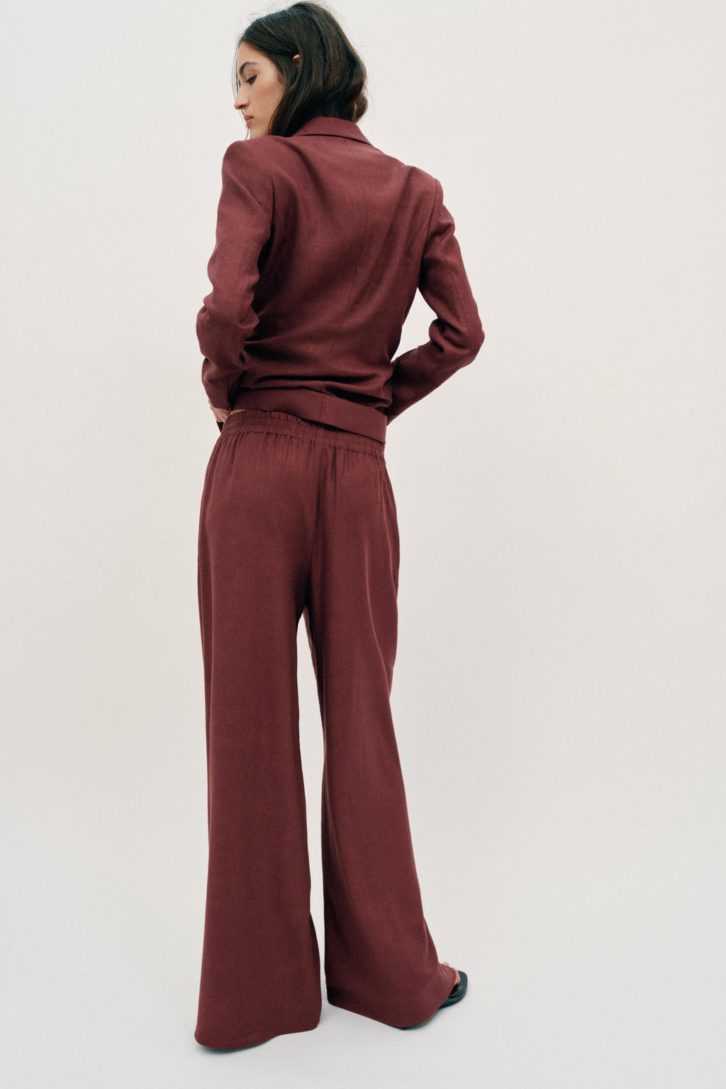 PANTAL?N ANCHO CON LINO SET / ?xido - Zara фото 4
