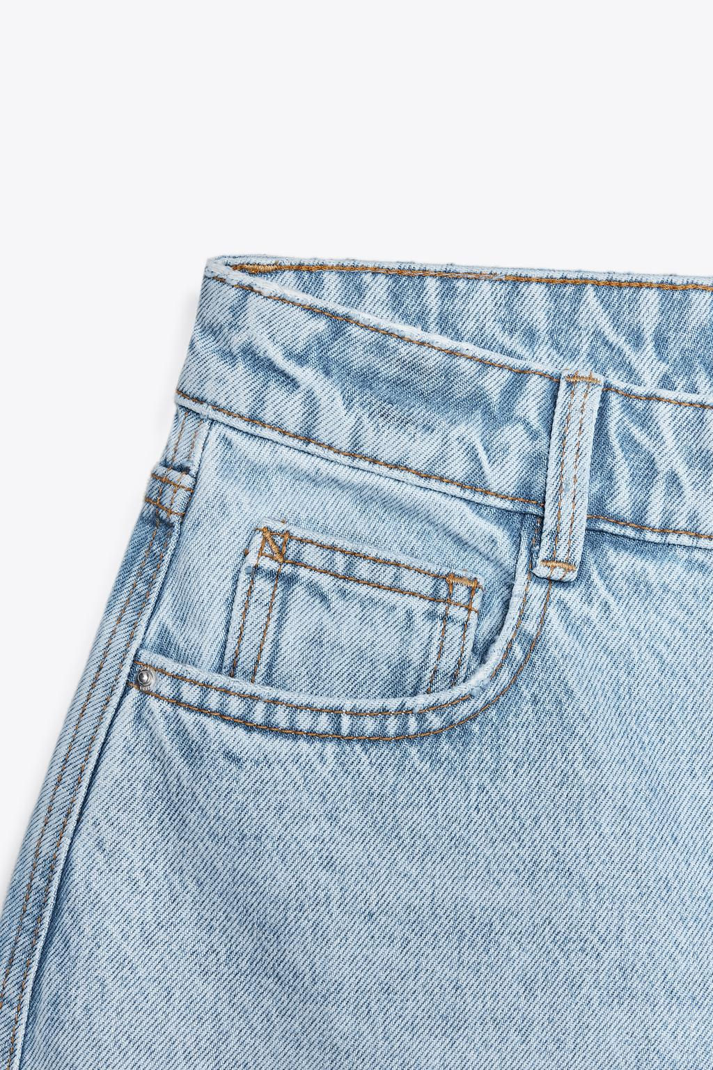 Z1975 MOM FIT MID-WAIST SHORTS - Zara фото 13
