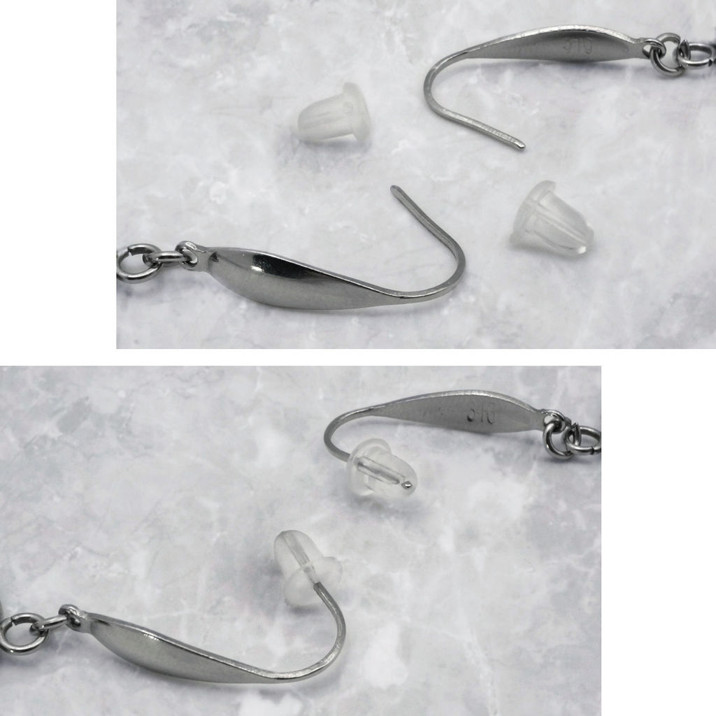 Серьги из муранского стекла LS3345/янтарный