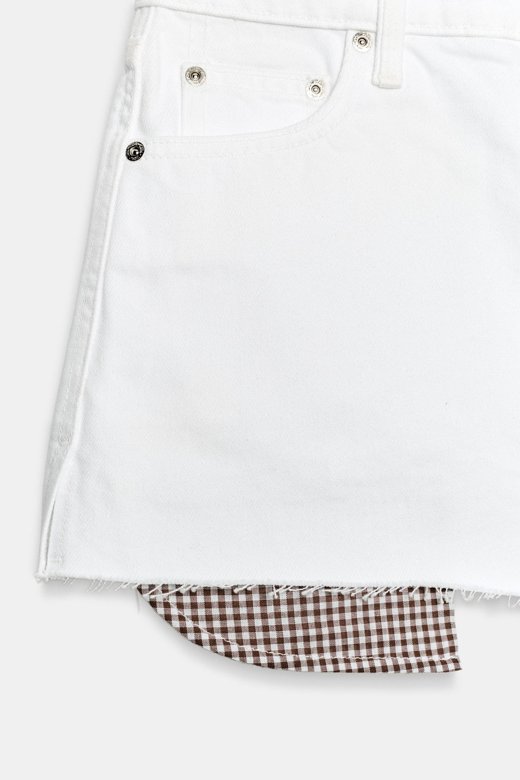 SHORTS Z1975 MOM FIT BAJO DESHILACHADO / Blanco - Zara фото 4