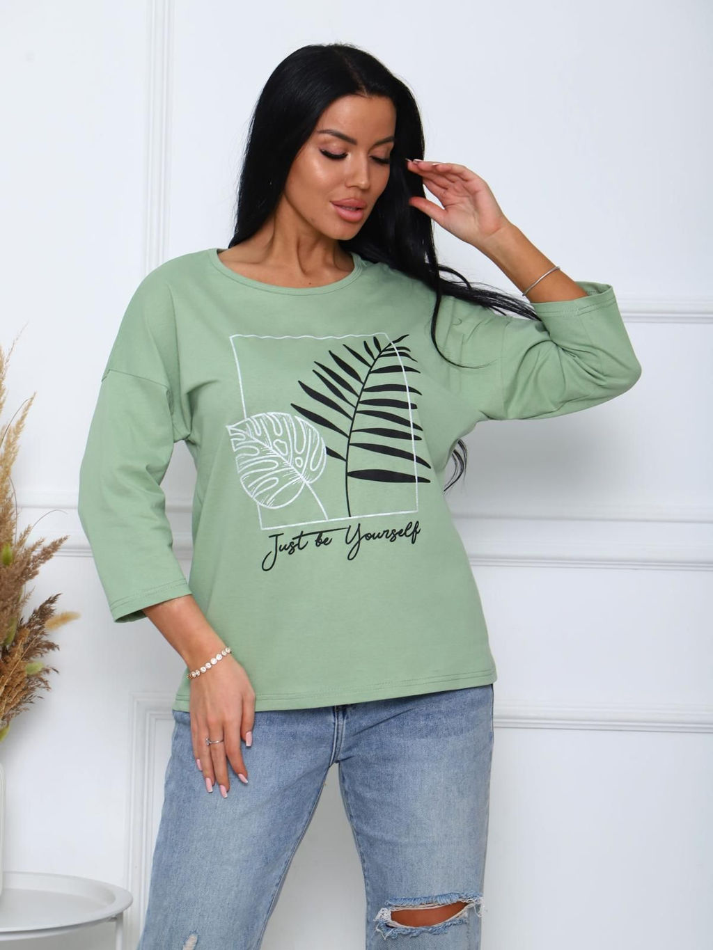 IV-CAPRIZ Сильвана - футболка оливковый  фото 4