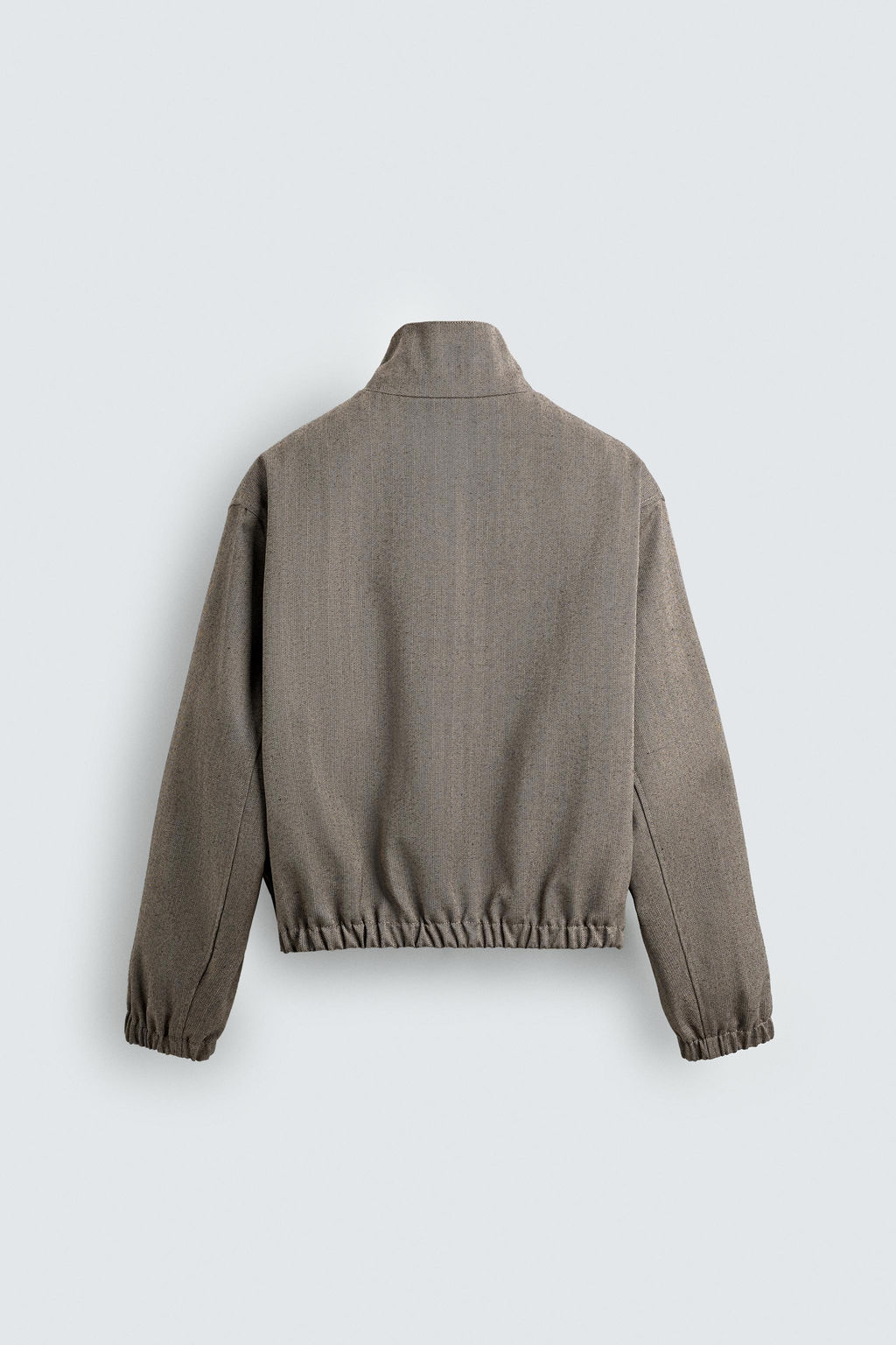 HERRINGBONE TEXTURED CROPPED FIT JACKET - Zara фото 16
