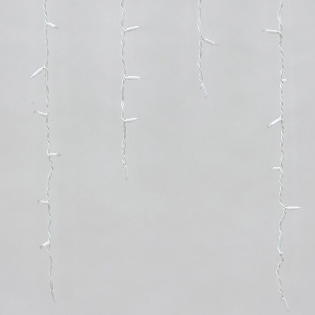 ULD-B3010-200/SWK WHITE IP67 Бахрома светодиодная со статическим свечением, 3м. Соединяемая. 200 светодиодов. Белый свет. Провод белый. TM Uniel. - Volpe фото 5