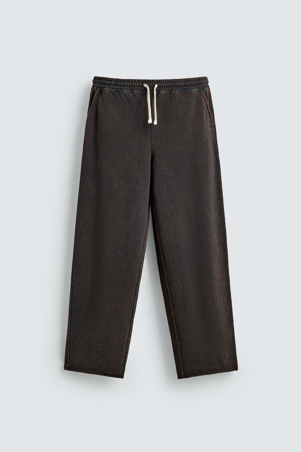 PANTAL?N JOGGER STRAIGHT FIT LAVADO / Gris antracita - Zara фото 7